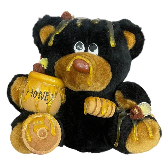 Cranky Yankee Other - Vintage‎ Cranky Yankee Honey Bear Bunch Plush Laura Orzek Stuffed Animal Bees